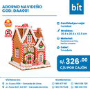 C01 ADORNO NAVIDEÑO COD: DAA001 CJN 1 UNID