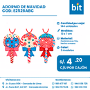 C01 ADORNO DE NAVIDAD COD:  E2526ABC CJN 144 UNID