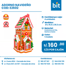 C01 ADORNO NAVIDEÑO COD:  E2602 CJN 4 UNID