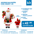 C01 ADORNO NAVIDEÑO COD: HN2617-45 CJN 6 UNID