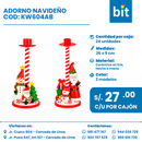 C01 ADORNO NAVIDEÑO COD: KW604AB CJN 24 UNID