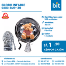 C01 GLOBO INFLABLE COD: BUR-30 CJN POR 500 UNID