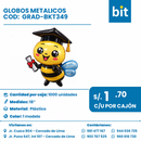 C01 GLOBOS METALICOS COD: GRAD-BKT349 CJN 1000 UND