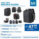 C01 MOCHILA COD:2533 CJN POR 50 UNID