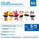 C01 LLAVERO DE PELUCHE COD:4015 CJN 360 UND