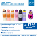 C01 BOTELLA DE ACERO INOXIDABLE COD:H-960 CJN 20 UND
