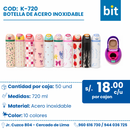 C01 BOTELLA DE ACERO INOXIDABLE COD:K-720 CJN 50 UND