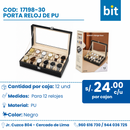 C01 PORTA RELOJ DE PU COD: 17198-30 CJN POR 12 UND