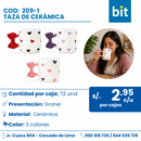 C01 TAZA DE CERAMICA COD:209-1 CJN 46 UND