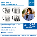 C01 VASO DE CERAMICA COD:209-11 CJN 72 UND