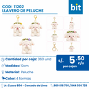 C01 LLAVERO DE PELUCHE COD:11202 CJN 360 UND