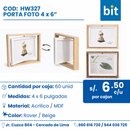 C01 PORTA FOTO COD: HW327 / 4x 6” / 10.16cm CJN 60 UNID