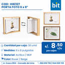 C01 PORTA FOTO COD: HW327 / 6 X 8” / 15.24 cm CJN 36 SET