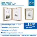 C01 PORTA FOTO COD: HW270 / 5 x 7” / 12.7cm CJN 24 SET