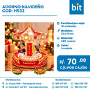 ADORNO NAVIDEÑO COD:	H533 CJN X 18 UNID