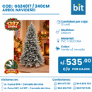 C03 ÁRBOL NAVIDEÑO / COD:GS24017 - 240 - 1397 RAMAS - CJN 1 UND