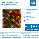 C03 ADORNO NAVIDEÑO / COD: JT24-HSJS021 CJN 240 UNDS