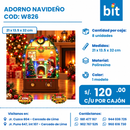 ADORNO NAVIDEÑO COD: 	W826 CJN X 8 UNID