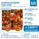 ADORNO NAVIDEÑO COD:	 YL016 CJN X 1 UNID