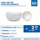 C01 PLATO SEMI HONDO 6" COD: 453-30 CJN 48 UNID