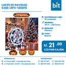 C01 LUCES DE NAVIDAD COD: LRTI-126015 CJN 20 UND