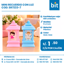 C01 MINI RECUERDO CON LUZ  COD:SR7233-7 CJN 480 UND