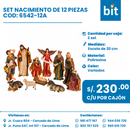 SET DE ADORNO NAVIDEÑO COD: 6542-12A