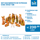 SET DE ADORNO NAVIDEÑO COD: 6542-12B