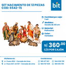 SET DE ADORNO NAVIDEÑO COD: 6542-15
