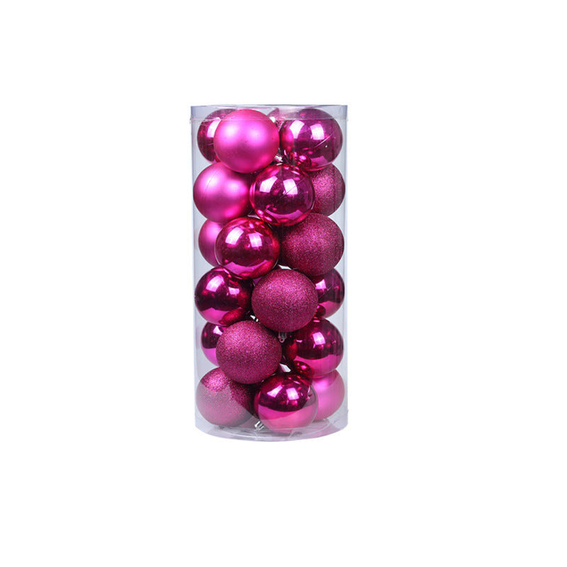 C03 SET DE 24 BOLAS DE 8 CMS / COD:8cm/24pcs ROSADO- CJN 9 SET'S