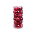 C03 SET DE 24 BOLAS DE 8 CMS / COD:8cm/24pcs ROJO- CJN 9 SET'S
