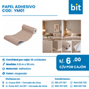 C01 PAPEL ADHESIVO COD: YM01 CJN POR 36 UNID