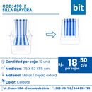 C01 SILLA PLAYERA COD:490-2 CJN 10 UND