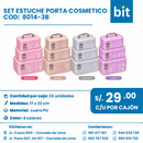 C01 SET ESTUCHE PORTA COSMETICO COD: 8014-3B CJN 24 SET