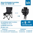 C01 SILLA PLEGABLE PLAYERA COD: SJ-0030-39 CJN 30 UNID