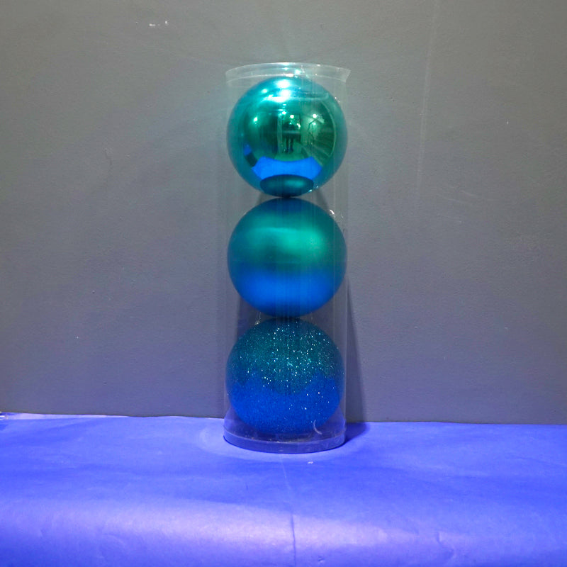 C03 12cm-SET DE 3 BOLAS - BLUE/ COD: 6279-2 - CJN 36 UNDS