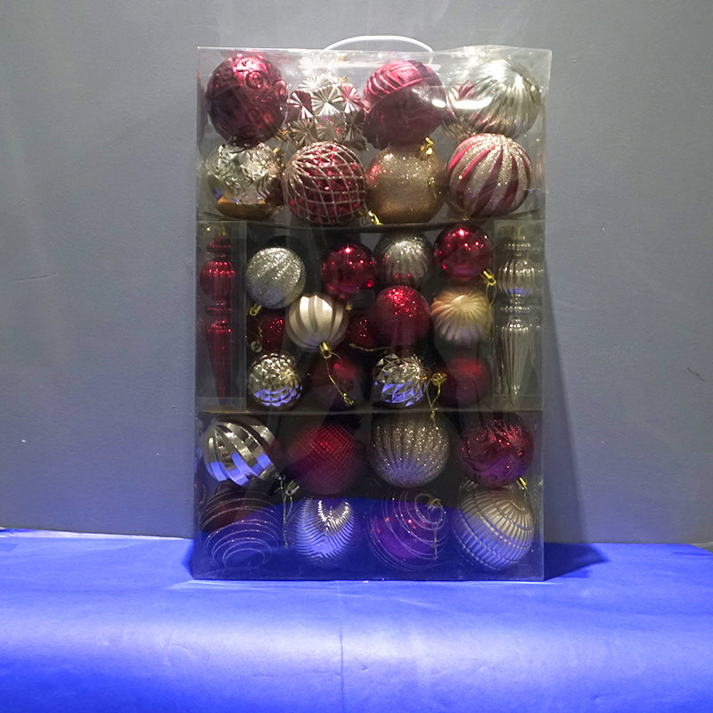 C03 SET DE 74 ADORNOS DE ARBOL- CHAMPAGNE CON VINO / COD:6279-5 - CJN 8 UNDS