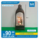 ADORNO NAVIDEÑO DE RESINA COD: C010724-WDL-24059C -- CJN 8 UNDS