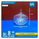 C03 AZUCARERO DE VIDRIO / COD: 0638-11 CJN 12 UNDS