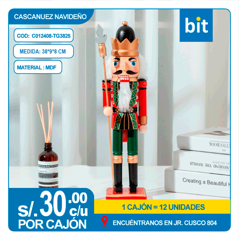 CASCANUEZ NAVIDE?O DE MDF COD: C012408-TG3825 - CJN  12 UNDS