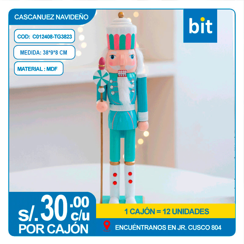 C01 CASCANUEZ NAVIDEÑO DE MDF COD: TG3823 -- CJN  12 UNDS