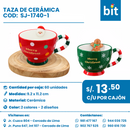 C01 TAZA DE CERAMICA  COD: SJ-1740-1 CJN 48 UNID