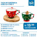C01 TAZA DE CERAMICA  COD: SJ-1740-1 CJN 48 UNID