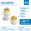 C01 TAZA DE CERAMICA COD: JM2025 ( 2025-004 )CJN 24 UNID