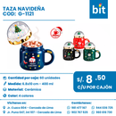 📦 TAZA NAVIDEÑA COD: G-1121 -- CJN  60 UNDS