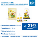 C01 SET DE MINI BLOQUES PARA ARMAR FLORES COD: P1281 CJN 36 UND
