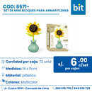 C02 ADORNO DE PLÁSTICO PARA EL HOGAR CON FLOR / COD: 6671- CJN 72 UNDS