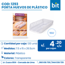 C01 PORTA HUEVOS DE PLASTICO  COD: COD: 1293 CJN 120 UND