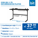 C01 ESCURRIDOR DE PLATOS COD: BX-1-75 CJN 10 UND