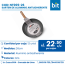 C01 SARTEN COD: NT005-26 CJN 12 UND